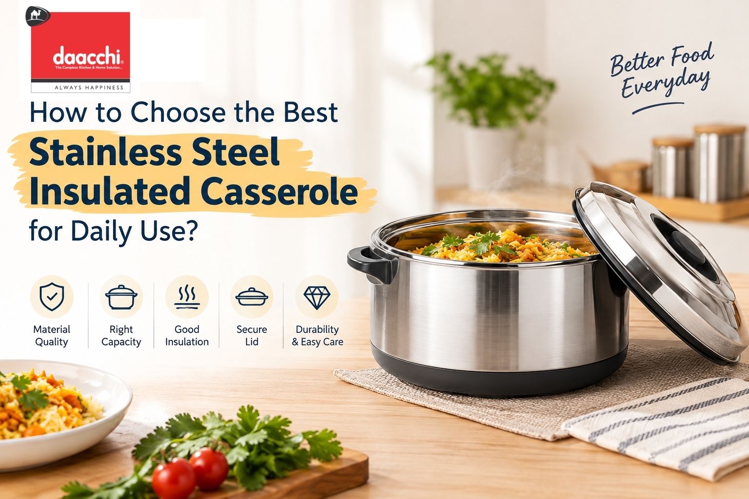 Best Stainless Steel Insulated Casserole
